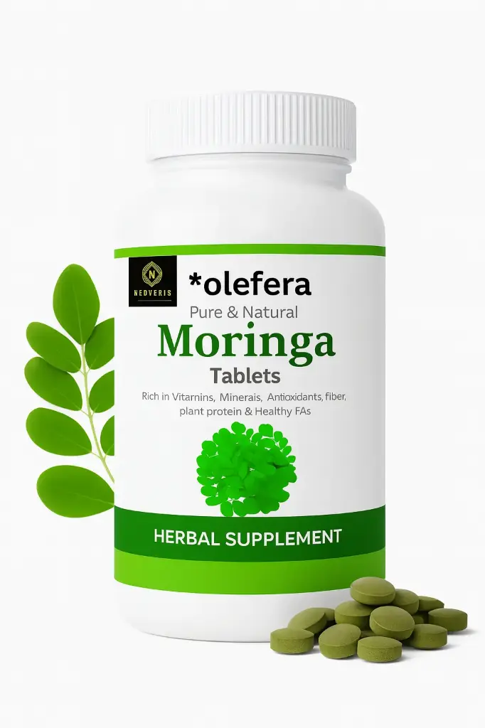 olefera™ Moringa Tablets | Organic Superfood for Diabetes, Energy, Immunity & Inflammation – 120 Tablets
