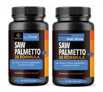 Hair Grow™ Saw Palmetto Capsules | Natural DHT Blocker for Hair Loss, Regrowth & Scalp Health – 90 Capsules